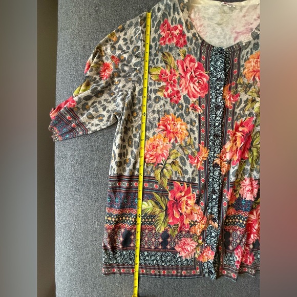 Johnny Was Women’s Plus Size 2X Museo Sweater CARDIGAN ONLY Cotton Cashmere - Picture 5 of 14